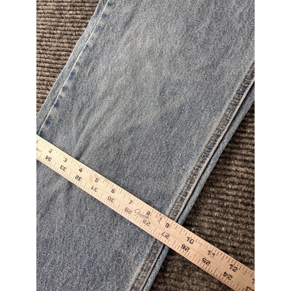 Vintage Carhartt Relaxed Fit Jeans Mens 32x34 Distressed Hem USA Workwear - Picture 5 of 16